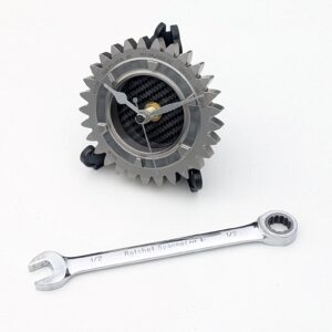 F32: Williams F1 gear ratio cog workshop wall or desk clock real carbon fiber Formula 1 racing motorsport engineering office gift F1 Car Parts by Ledon Gifts