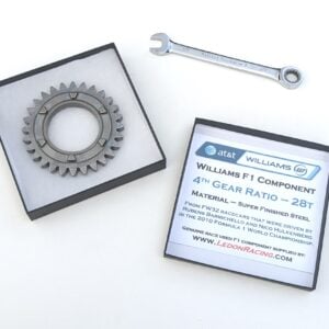 R26: Race used Williams F1 gear ratio cog motorsport Formula 1 engineering racing gift guys mans paperweight office desk accessory from the GPBox store.