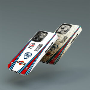 1990 Lancia Delta HF Integrale Group A Martini livery Phone cases Sports Car Racing Phone Cases by DIZZY CASE