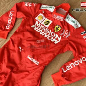 Charles Leclerc 2019 replica Racing Suit Ferrari F1 from the Sports Car Racing Race Suits store collection.