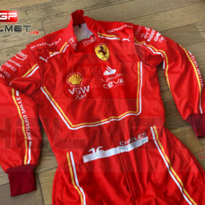 Charles Leclerc 2024 replica Racing Suit Ferrari F1 Sports Car Racing Race Suits by GPHelmet