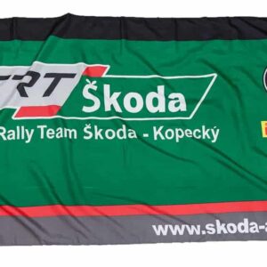 Flag Czech Rally Team Motorsport Skoda Kopecky Auto Rallycross Sports Car Racing Flags by Motorsport Merchandise