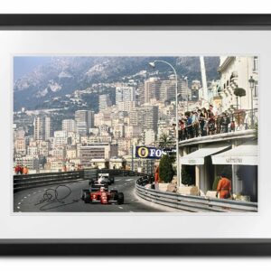 Mansell Ferrari 'Up the Hill' Signed Photograph Sports Car Racing Photography by The Signature Store