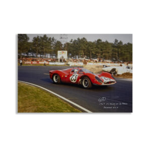 Richard Attwood Exclusive Signing – 1967 Le Mans, Ferrari 412P – Limited Edition from the Sports Car Racing Photography store collection.