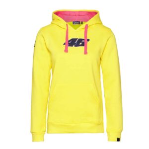 SWEATSHIRT ladies Hoody Bike MotoGP No.46 Valentino Rossi NEW Hoodie Yellow from the Sports Car Racing Apparel store collection.