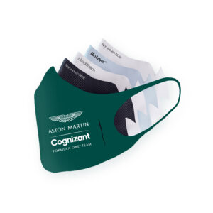 Aston Martin Cognizant F1 Team Mask Sebastian Vettel from the Sports Car Racing Apparel store collection.