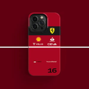 Scuderia Ferrari Liveries Charles Leclerc #essereFerrari Phone cases Sports Car Racing Phone Cases by DIZZY CASE