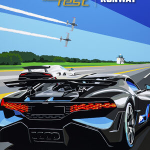 Official Supercar Fest 'Runway' 2022 Poster from the Sports Car Racing Posters & Prints store collection.