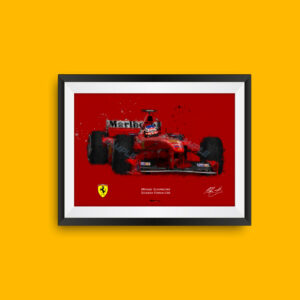 Michael Schumacher Ferrari F399 Art Print - Scuderia GP by ScuderiaGP