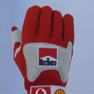 Michael Schumacher 2006 Racing gloves Ferrari F1 from the Sports Car Racing Collectibles store collection.