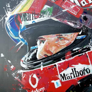 Michael Schumacher 01 Artist Embellished Print By Sean Wales from the GPBox store.