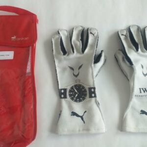 Hamilton 2018 Monaco race weekend used gloves and signed pouch from the Sports Car Racing Race Gloves store collection.