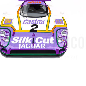 Silk Cut on White (Jaguar XJR-9) Original Artwork from the Vintage store collection.