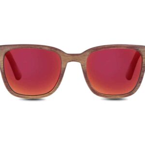 Smile Dusk Red - Luxury Racing Sunglasses - Wooden F1 Sunglasses Luxury Sports Car Racing Sunglasses by Jabrock Eyewear