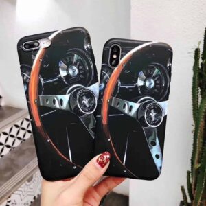 Speed Passion Mustang Steering Wheel Phone Case from the Sports Car Racing Phone Cases store collection.