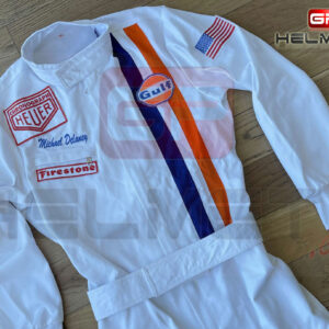 Michael Delaney Steve McQueen Le Mans 1971 MOVIE Racing Suit Sports Car Racing Race Suits by GPHelmet