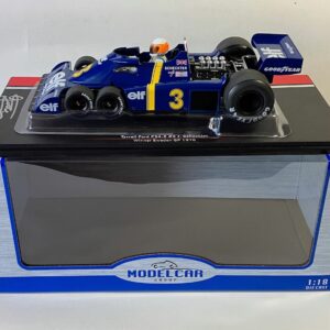 Jody Scheckter signed Tyrrell P34 1/18 Sports Car Racing Model Cars by The Signature Store