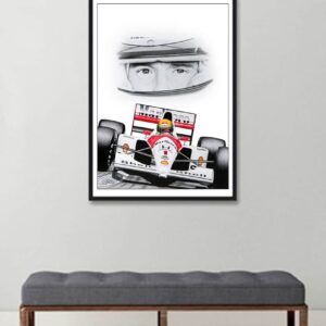 Ayrton Senna - Limited Edition Art Print from the Ayrton Senna store collection.