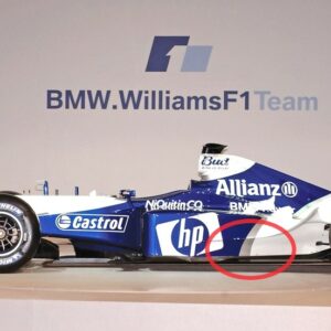 GPB24: 2004 Williams F1 carbon fibre fiber bodywork panel real Formula 1 car display part motorsport engineering driving gift from the Sports Car Racing Car Parts store collection.