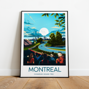 Montreal poster, Canadian Grand Prix, Circuit Gilles Villeneuve artwork, F1 print , Fan art Race Track Wall Art by ToucanArtwork