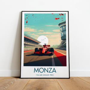 Monza poster, Italian Grand Prix, Autodromo Nazionale Monza artwork, F1 print , Fan art Race Car Wall Art by ToucanArtwork