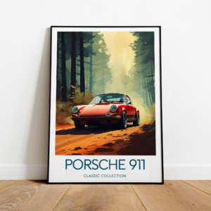 Porsche 911 poster, Porsche 911 print, Classic car collection artwork, Vintage cars print , Fan art from the Race Car Wall Art store collection.