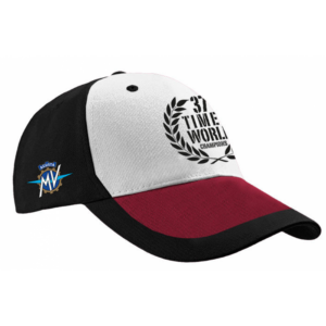 MV Agusta men's baseball cap MV119U602WH black / red / white from the MotoGP Memorabilia store collection.