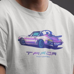 Porsche Targa Top Neon T Shirt Sports Car Racing Apparel by Motorified