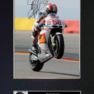 MARCO SIMONCELLI Signed Autograph Mounted Photo Reproduction PRINT A4 Rare (297 X 210Mm) #35 from the Sports Car Racing Signed store collection.