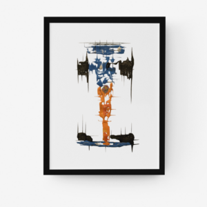 Daniel Ricciardo McLaren 2021 Fine Art Print - F1 Wall Art - Artwork By David Tyers from the Sports Car Racing Fine Art Originals store collection.