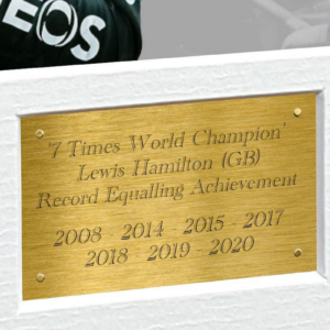 7 Times World Champion Celebration Edition - A4 12X8 Signed Lewis Hamilton - Mercedes-Amg Petronas - Autographed Photo Photograph Picture Frame Motor Sport Formula 1 F1 Gift from the Sports Car Racing Signed store collection.