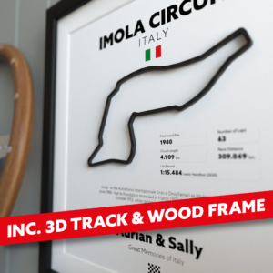 RACE TRACK WALL ART PLUS FREE GIFT - All Formula 1 Circuits 2021-22 season - with your personal message - FREE GIFT laser cut wall decoration of your chosen track from the GPBox store.