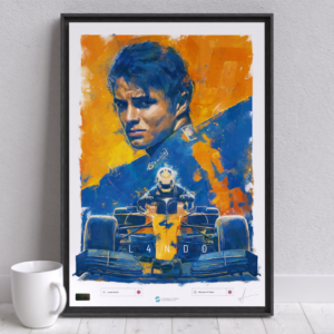 Lando Norris, McLaren – Artist signed run of 250 from the Sports Car Racing Signed store collection.