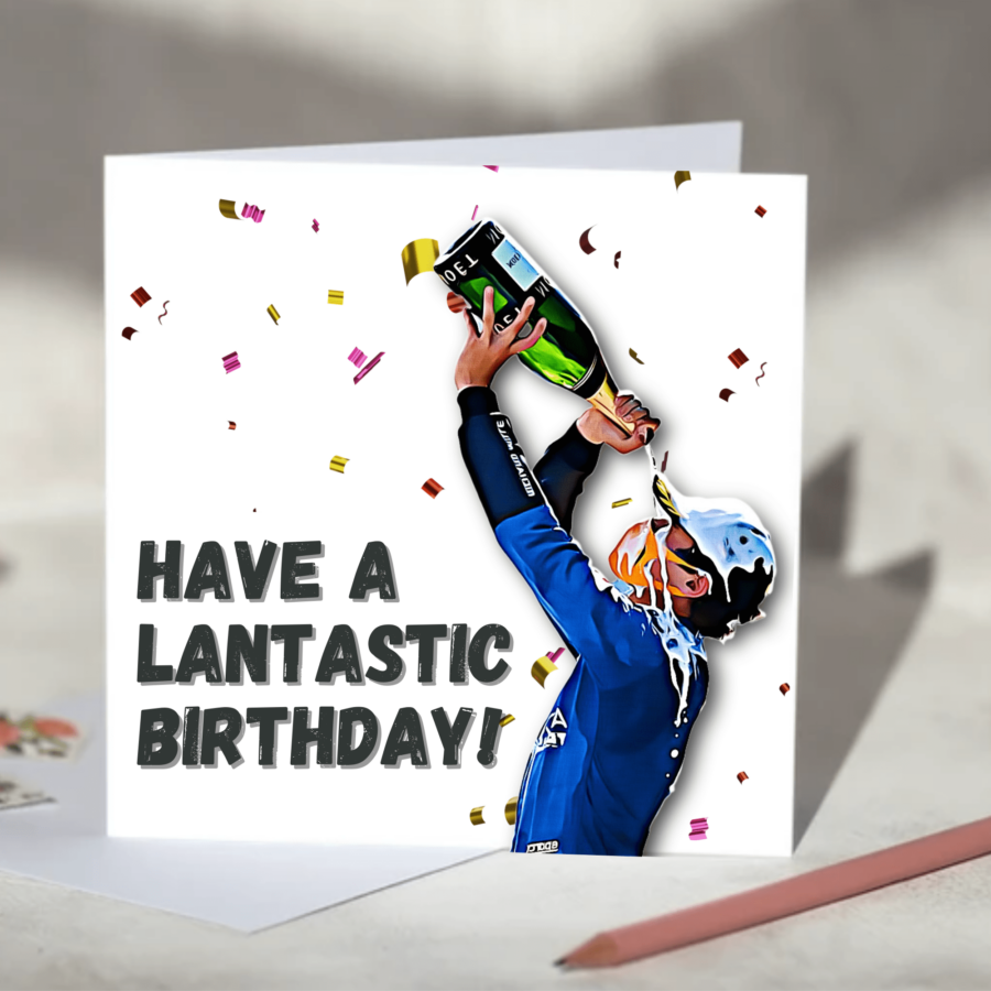 Have a Lantastic Birthday Lando Norris F1 Birthday Card from the Sports Car Racing Birthday Cards store collection.