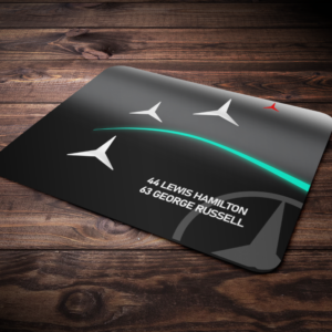 Mercedes 2024 F1 Mouse Mat Lewis Hamilton George Russell - Scuderia GP from the Lewis Hamilton store collection.