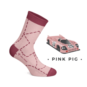 PINK PIG Socks from the Sports Car Racing Clothing store collection.