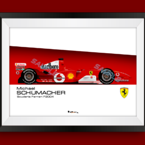 Michael Schumacher Ferrari F2004 Print - Scuderia GP by ScuderiaGP