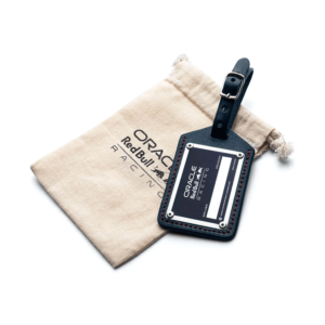 2024 Red Bull Racing Leather Luggage Tag from the Red Bull Racing store collection.