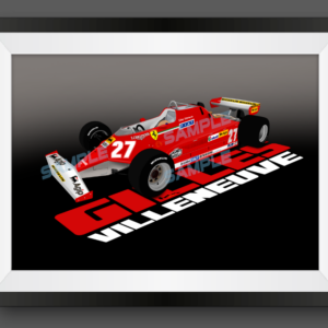 Gilles Villeneuve Ferrari 126CK Print - Scuderia GP by ScuderiaGP