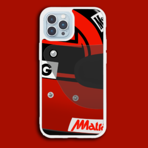 Gilles Villeneuve 1980 Helmet F1 iPhone Samsung Galaxy Phone Case - Scuderia GP from the Sports Car Racing Phone Cases store collection.