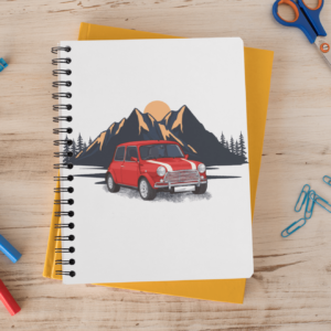 Mini Car Notebook - Classic Car Notebook Sports Car Racing Books by Woolly Mammoth Media